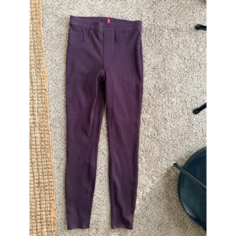 Spanx Burgandy Jeggings S EUC